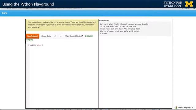 Programming for Everybody (Getting started with Python) -3