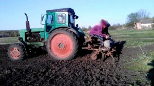 Самодельная картофельная сажалка на трактор т-40