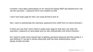 Django : LDAP authentication with django REST