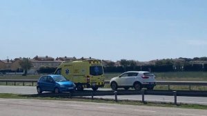 Ambulància de Girona Mercedes sprinter responding in L’estairt