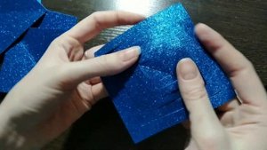 ОБЪЕМНАЯ СНЕЖИНКА из глиттерного фоамирана МК БЕСПЛАТНО