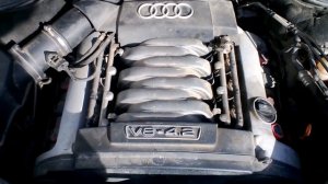 Работа двигателя Ауди А8 - 2006г 4.2 литра V8