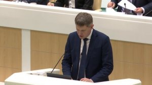 Выступление Максима Решетникова в рамках «Правительственного часа» в Совете Федерации