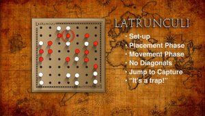 Latrunculi - the ancient Roman board game.