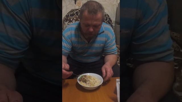 Дегустация Каши рисовой с мясом из реторт пакета. смотреть онлайн
