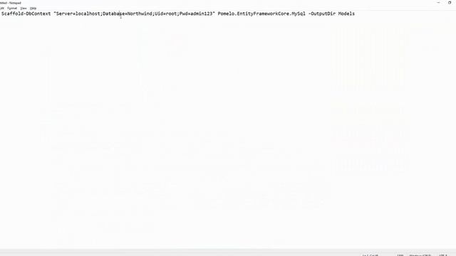 Entity Framework Core - Database first - MySQL