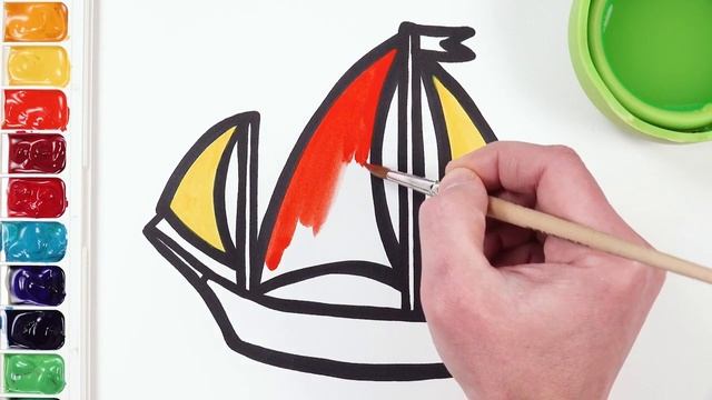 Рисуем фломастерами. Простой милый рисунок. Рисование для детей