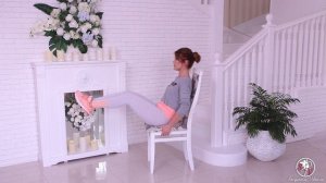 3 упражнения для  пресса на стуле