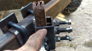 Самодельный плуг.Сделал крепление корпуса на раме. #3