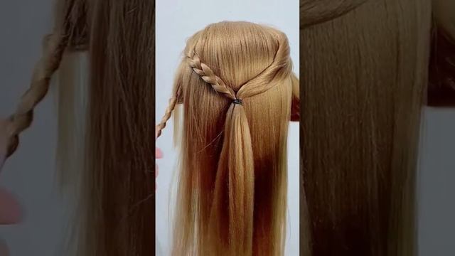 How to tie a beautiful hairstyle???#hairstyle#hair#beautiful#beauty#shortvideo#cute#shorts#short