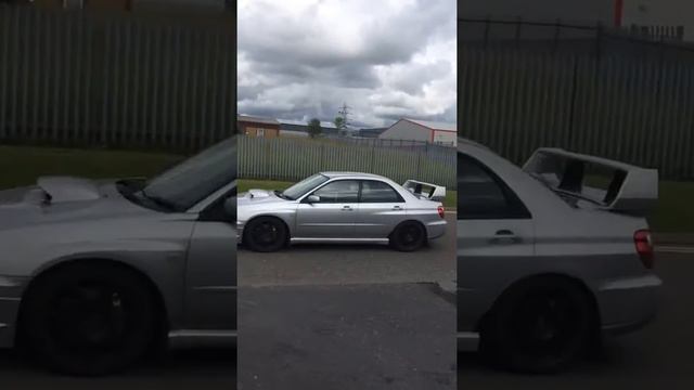 Subaru impreza wrx with HKS blow off valve and de-cat vortex afterburner смотреть онлайн