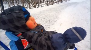 Детские Санки на Колесах Тимка 5. Катаемся по Парку и Взбираемся в Горку! [ДРАЙВ ТЕСТ]