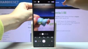 Как настроить сенсорные параметры в основном режиме камеры на SONY Xperia 1 Mark III