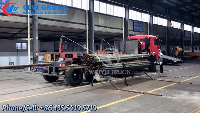 Грузовик для транспортировки буровых стальных труб для казахстанской буровой нефтяной промышленност