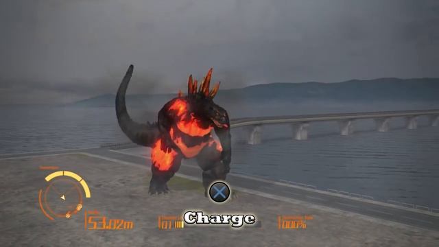 BURNING GODZILLA Moveset - Godzilla The Game [PS4] смотреть онлайн