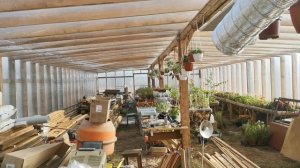 Монтаж вентилятора в теплице.