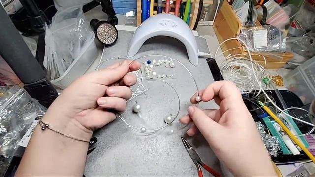 Украшения своими руками Колье из проволоки с памятью смотреть онлайн