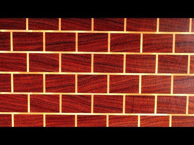 Торцевая разделочная доска "Кирпичная стена"
A "Brick Wall" end grain cutting board