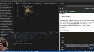 19 FizzBuzz Interview Question - Python Tutorial for Beginners (Interactive and Auto-graded)
