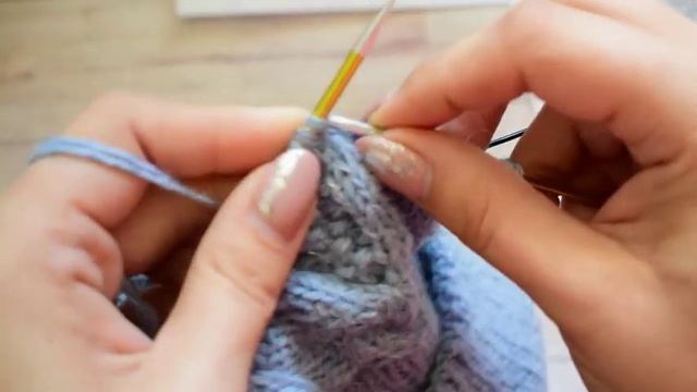 ПОДРОБНЫЙ МК. Шапка спицами. смотреть онлайн