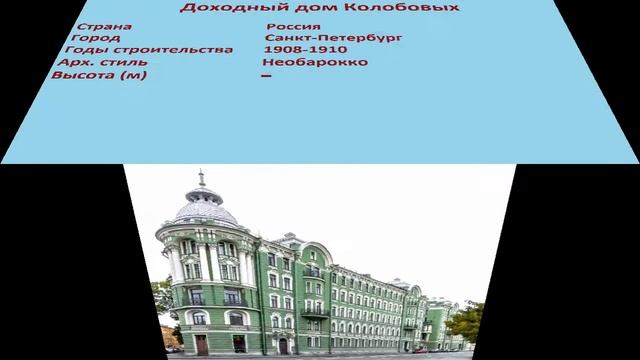 Доходный дом Колобовых (Санкт-Петербург) смотреть онлайн