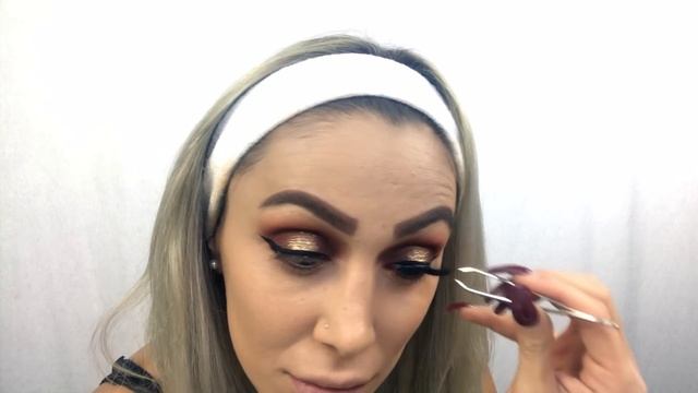 Festive X-MAS Glam Make-up Tutorial 2017 смотреть онлайн