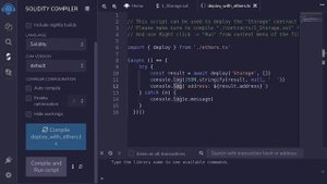 Compile and Run a Script with Remix