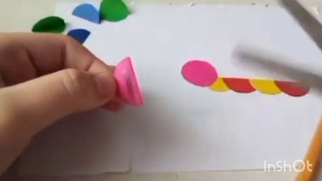 Поделка Гусеница из цветной бумаги смотреть онлайн