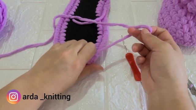 Тапочки из плюшевой пряжи. Қазақша тоқыма смотреть онлайн