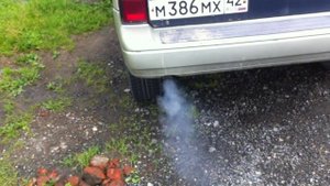 белый дым при запуске