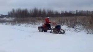 Гусеничная приставка к мотоблоку