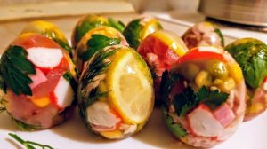 Яйца Фаберже. Заливные яйца. Цыганка готовит. Gipsy Kitchen.