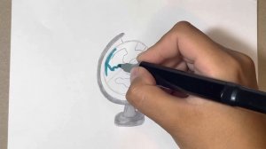 Как нарисовать и раскрасить глобус