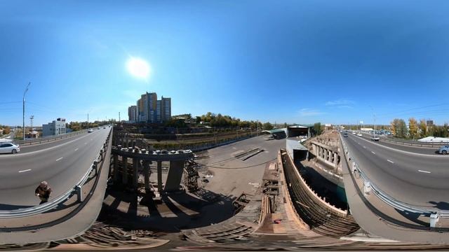 Ремонт моста через ВСЖД. Между иркутным мостом и улицей Джамбула в Иркутске #Insta360OneX2 смотреть онлайн