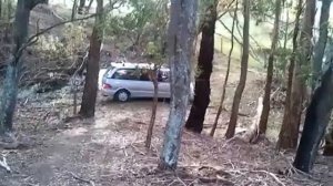 Toyota Estima 4wd off road in a mates paddock