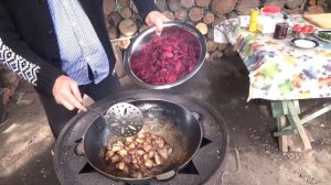 Варенье + Мясо + Свекла = Шпундра В казане на костре. (2021)