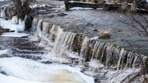 Карамельный водопад весной на реке Черная ~ Новгородская область ~ куда поехать что посмотреть