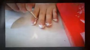 Маникюр-френч с водными наклейками. Легко и быстро !!