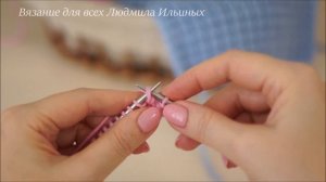 Рельефный, пышный узор спицами Монпансье