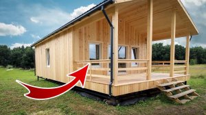 Каркасный дом 7×8 м² террасой в с. Старые Мёдуши || Одноэтажный каркасник