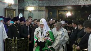 С момента трагедии в Кемерове прошло 40 дней, в Ку... для проведения службы прилетел патриарх Кирилл