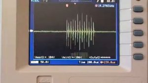 Осциллограмма при статическом разряде на антенне