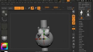 Урок №3 по программе ZBrush: создание отверстий в модели.