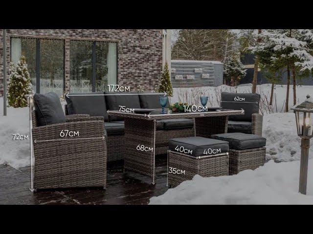 "ZOYA" серая плетеная мебель для сада и дачи. Покупка на десятилетия