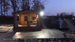 Затирка бетонной плиты вертолётом до блеска