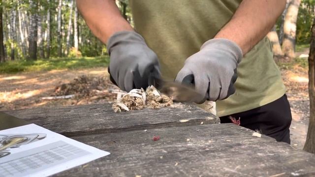 Нож из кованой стали Х12МФ - Проверка на прочность смотреть онлайн