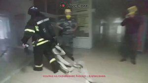 Видео изнутри московского ТЦ "31", где произошел пожар