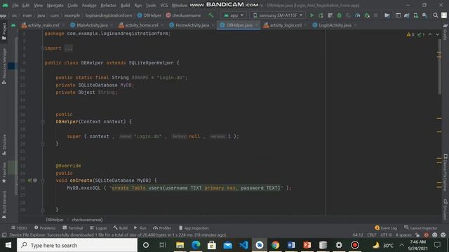 Login and Registration Form in java using SQLite Database смотреть онлайн
