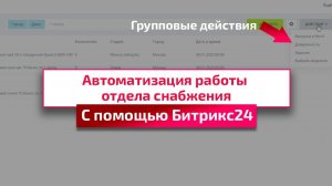 Битрикс24 для отдела снабжения: Примеры автоматизации и интерфейсы