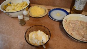 Картофельная запеканка с курицей и сыром. БЫСТРО И  ОЧЕНЬ ВКУСНО